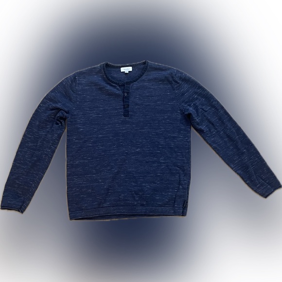 Calvin Klein - Men’s US L - Long Sleeve 3/4 button up - Navy Blue - Picture 1 of 1